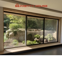 Système de porte-fenêtre coulissante de balcon sur mesure de style français moderne, double vitrage trempé, fenêtre coulissante en alliage d'aluminium avec moustiquaire