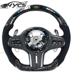 Volante in fibra di carbonio forgiato a LED personalizzato per <span class=keywords><strong>BMW</strong></span> 3 serie G30 G20 <span class=keywords><strong>G31</strong></span> G38 G32 G11 G16 - Product Image 1