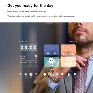 Vercon AI miroir TV haute qualité miroir de salle de bain intelligent grande taille Android 11 Youtube <span class=keywords><strong>Spotify</strong></span> Bluetooth vanité hôtel villa - Product Image 3