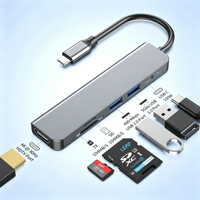 USB C Hub Multi-function Type-C Docking Station USB3.0 HDTV 4K PD 100W Charging for Phones Tablet Laptop