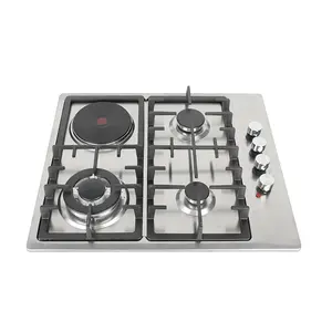 Cuisinière à gaz multifonctionnelle, brûleur électrique, cuisinière à gaz intégrée, cuisinière électrique combinée, offre spéciale