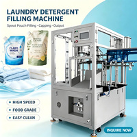 Machine de remplissage et de bouchage automatique rotative de haute qualité pour sachets souples de lessive et adoucissant textile