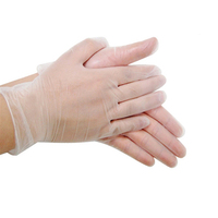 Fournitures médicales, gants d'examen médical, gants de sécurité en vinyle, sans poudre, transparents, jetables