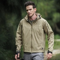 Veste softshell pour homme, imperméable, coupe-vent, légère, tactique, pour les trajets quotidiens, les sports de plein air, logo personnalisé OEM