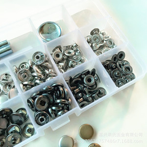40 bộ Snap Fastener 201 #12.5mm kim loại Snaps nút + công cụ thiết lập ví túi lông quần áo kim loại Báo Chí Snaps - Product Image 2
