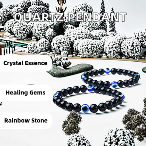 Collar con colgante de cristal de cuarzo de fluorita arcoíris Natural al por mayor, piedras curativas, accesorio de moda para joyería - Product Image 2