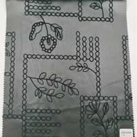 Tissu en similicuir PU imprimé effet broderie, avec support tricoté, 300 GSM, résistant à l'usure, épaisseur 0,6 mm, design élégant, à prix abordable