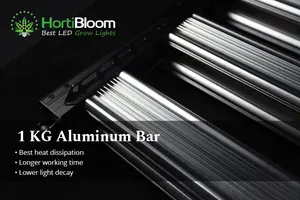 2023新着HortiBloom Mega Enfold 720w 8 bars 1000w 10 Bars Full Spectrum ledグローライト屋内植物