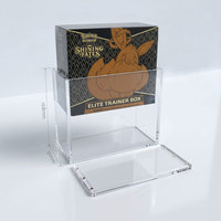 Boîte de protection en acrylique pour Pokémoned ETB, boîte d'entraînement d'élite Mega Evolution Phantasmal Flames TCG, boîte de protection en acrylique pour ETB