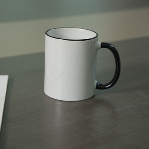 Mug à café en céramique de 11 oz avec bord intérieur coloré, mug à sublimation pour impression - Product Image 5