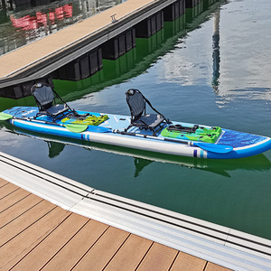 Kayak inflable LCO-Sport de 500x90x15 cm, bote de pesca en tándem con asiento y tabla de paddleboard para deportes acuáticos - Product Image 3