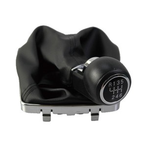 Opel Astra H Gear Shift Knob Leather Cover 5 6 Speed Ergonomic Design Car <b>Interior</b> <b>Accessory</b> - Product Image 4