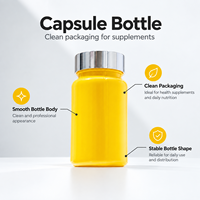 Bouteille de capsules en plastique à fermeture hermétique, légère, pour pilules, vente en gros, directement de l'usine