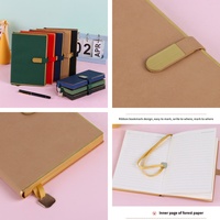 Carnet de notes en cuir PU A5 avec logo personnalisé pour les réunions d'étude, les affaires, ensemble cadeau personnalisé, ensemble de papeterie, ensemble de carnets