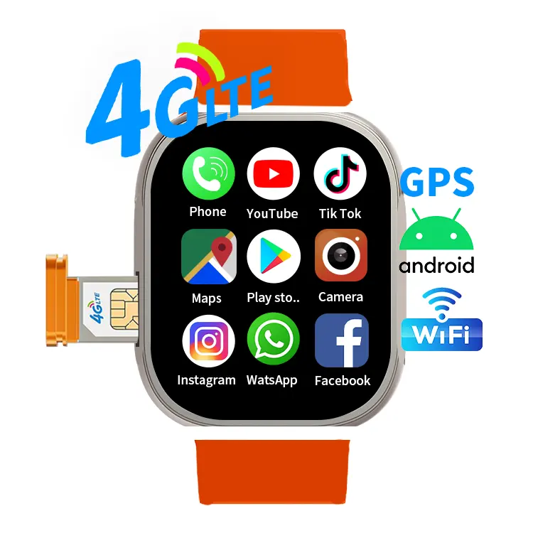 Hot cds9 Ultra 9 4G OLED Wifi 64GB Smartwatch Montre reloje inteligente 4G LTE GPS Android Đồng hồ thông minh với khe cắm thẻ Sim