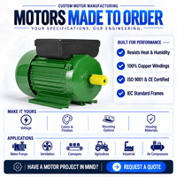 BIOTE YL90L-4 Motor AC 4 Kutub Torsi Awal Tinggi Kapasitor Ganda 1.5kW 2HP Fase Tunggal 220V untuk Penggunaan Mesin Pengolahan Kecil