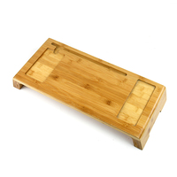 Support de refroidissement pour ordinateur portable pliable en bambou massif support de stockage d'ordinateur support organisateur de bureau pour une utilisation pratique au bureau à domicile