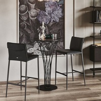 Tabouret de bar/îlot moderne de haute qualité en cuir microfibre PU, avec logo personnalisé, pour salon