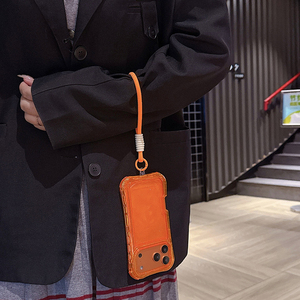 Funda de teléfono móvil 3 en 1 con cojín de aire Beautyline brillante para <span class=keywords><strong>iPhone</strong></span> 17 16 15 14 13 12 11 Pro Max, funda de parachoques con cordón para mujer 360 - Product Image 4