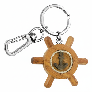 Portachiavi in Legno a Forma di Ancora Senza Scatola - Product Image 2