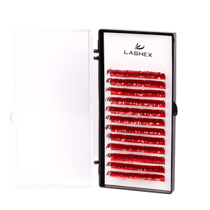 Extension de cils holographique individuel de marque privée en gros extension de cils cils extension de cils colorés brillants - Product Image 4