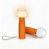 Lampe LED d'urgence MagiBazaar, torche, lumière chaude et froide, forme champignon, étanche IP65, 250 lumens, portable, légère, pour intérieur/extérieur, maison
