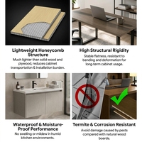 Échantillon Gratuit - Panneau Nid d'Abeille Composite SPC PP Haute Rigidité, Étanche, pour Revêtement Mural et Terrasses