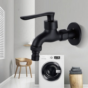 Robinet de <span class=keywords><strong>jardin</strong></span> en laiton noir 1/2 3/4 pour salle de bain, fourni par l'usine - Product Image 2