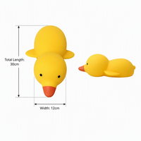 Jouet Squishy Canard Jaune Géant Tendance 2026, en TPR Souple, Anti-Stress, Rempli de Farine, Grand Canard
