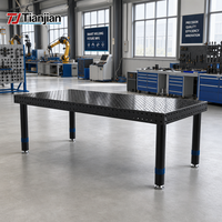 Table de soudage modulaire 3D D16 compacte en fonte avec gabarits de serrage pour la petite fabrication métallique