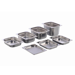 Heavy Duty 18/8 Acero inoxidable 2/1 Tamaño Gn Pan y contenedor - Product Image 1