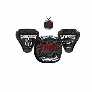 Wholesale Custom Metal Championship Rings Sports Fashion Rhodium Plated <b>Basketball</b> Youth Sports Champion Rings - Product Image 3