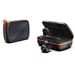 2023最新のTWS BT5.1ソーラーパネル充電イヤフォンソーラーマイクイヤホンLEDディスプレイパワーバンクヘッドセット - Product Image 3