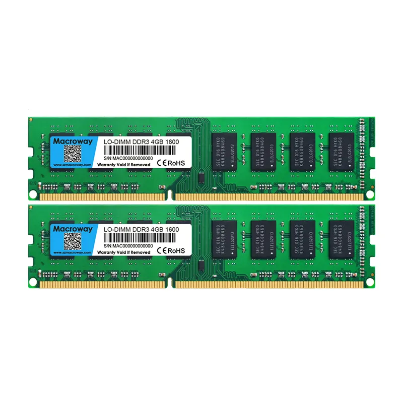 Desktop 2 4 8 GB Ddr3 Ram 1600 Mhz, modul memori Ram Ddr3 8 GB 4GB