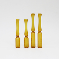 Ampoule imprimée de vitamine C, en verre neutre, ouverte