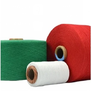 Composition de déchets de fil de coton 50/50 tricot NE30/1 chaussette GRS produits noir blanc couleur prix brut fil recyclé - Product Image 6