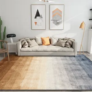 Fabricante de alfombras Alfombra floral Gradiente colorido Cachemira Piel de conejo Alfombra suave para sala de estar Alfombra para puerta Alfombra absorbente para Baño - Product Image 1