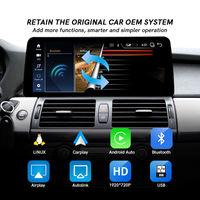 Écran multimédia sans fil Carplay Android Auto 10,25'' 12,3'' pour BMW X5 E70/X6 E71 Système Linux CCC/CIC 2008-2013
