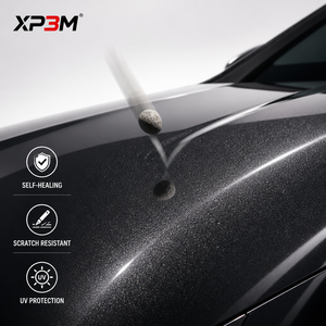 ฟิล์มหุ้มรถยนต์ XP3M สีเทาถ่าน OEM เงา TPU ความหนา 7.5 มิล ซ่อมแซมตัวเองได้ ป้องกันรอยขีดข่วน ป้องกันสีเหลือง ช่องระบายอากาศ - Product Image 6
