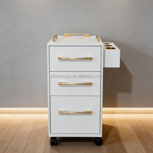 Carrito de Peluquería, Mueble de Salón Multifuncional, Estante de Almacenamiento Móvil, Gabinete de Gran Capacidad para <span class=keywords><strong>Peluqueros</strong></span> - Product Image 4