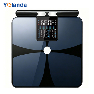 Balance intelligente numérique pour la composition corporelle, verre ITO, 8 électrodes, analyse de 50 paramètres BMI, balance corporelle - Product Image 1