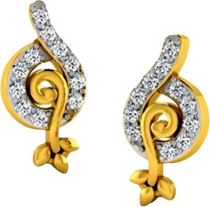 Boucles d'oreilles solitaires en moissanite naturelle, plaquées or, forme facettée, pierre de 1 mm, minimalistes, pour femmes - Product Image 6