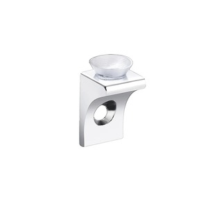 Seven Character Round Board Support Zinc Alloy <b>Chrome</b> Plated Modern Simple Glass Wood <b>Shelf</b> Bracket Easy Installation - Product Image 1