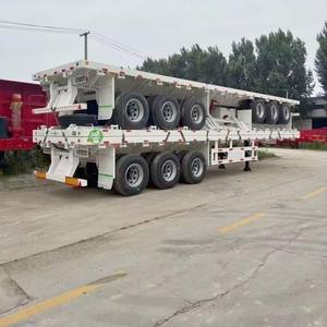 Rieles <span class=keywords><strong>de</strong></span> remolque con plataforma, plataformas usadas, 3 Axle 40FT 45ft - Product Image 2