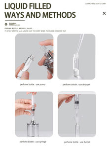 4ml Quadratische Glas-Parfümprobenflaschen in Blau-Verlauf Mini-Dufttestfläschchen mit Glas- oder Stahlroller - Product Image 5