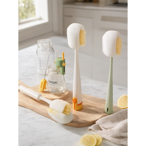 <b>Bottle</b> Cup <b>Cleaning</b> Sponge <b>Brush</b> Long Handle 5-in-1 <b>for</b> Cups <b>Bottles</b> Straws and Lids - Product Image 2