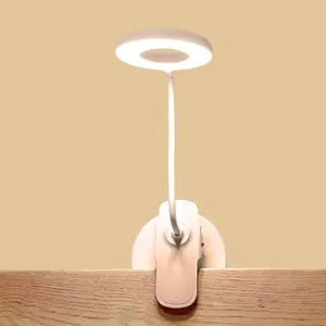 Factory Hot Sales Klapptisch lampe Dreistufige LED-Nachttisch lampe mit Klemme