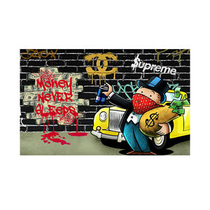 <span class=keywords><strong>Alec</strong></span> Monopoly HD arte dinero nunca dormir lienzo póster lienzo impreso pintura <span class=keywords><strong>cuadro</strong></span> decorativo para oficina sala de estar decoración del hogar - Product Image 1