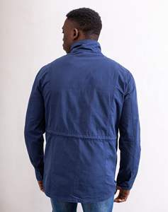 Giacca Impero Shop da Uomo Blu Navy Invernale Traspirante Stile Safari per Esterno Antivento con Bottoni e Cerniera a Manica Lunga Imp8978 - Product Image 4