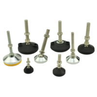 Nivellement industriel résistant de capacité de pieds réglables en métal contemporain pour l'usage de table d'entrepôt